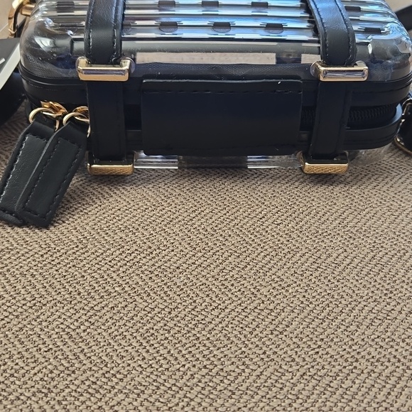 Disney Mickey Mouse Clear 7" x 5" Zip and Snap Purse with Adjustable Strap - Picture 7 of 9